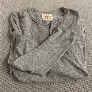 Chaser Gray Long Sleeve Henley